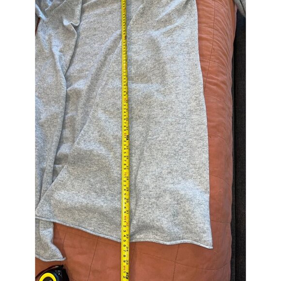 Calypso St. Barth CashmereLight Gray Open Front Long Cardigan Sweater Size XS Wo - Picture 8 of 9